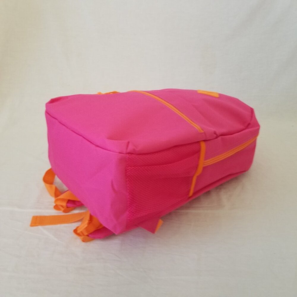New! Lightweight Pink & Orange Basic Backpack W/B… - image 7